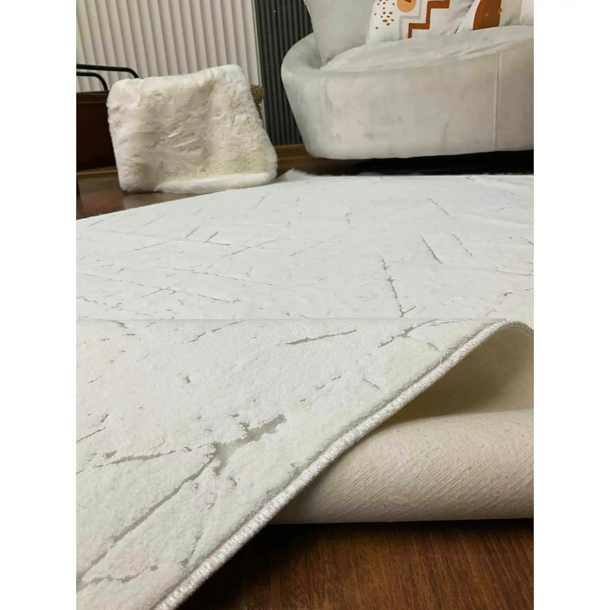 Covor VERONA BAMBU, 80x150 cm, forma dreptunghiulara, polipropilena, alb