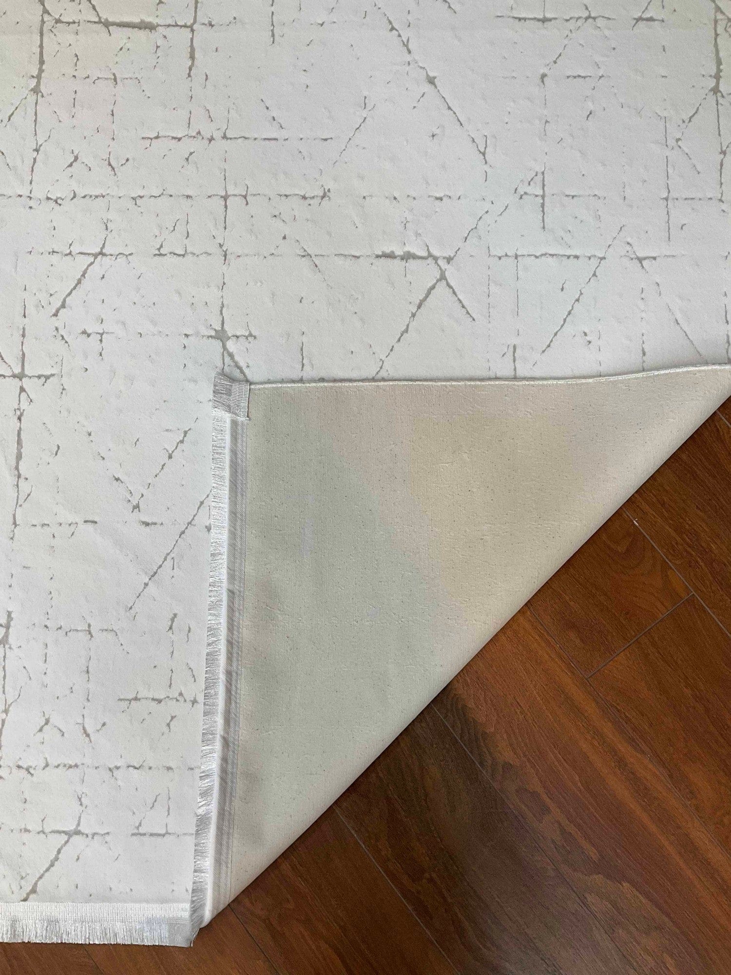 Covor VERONA BAMBU, 80x150 cm, forma dreptunghiulara, polipropilena, alb