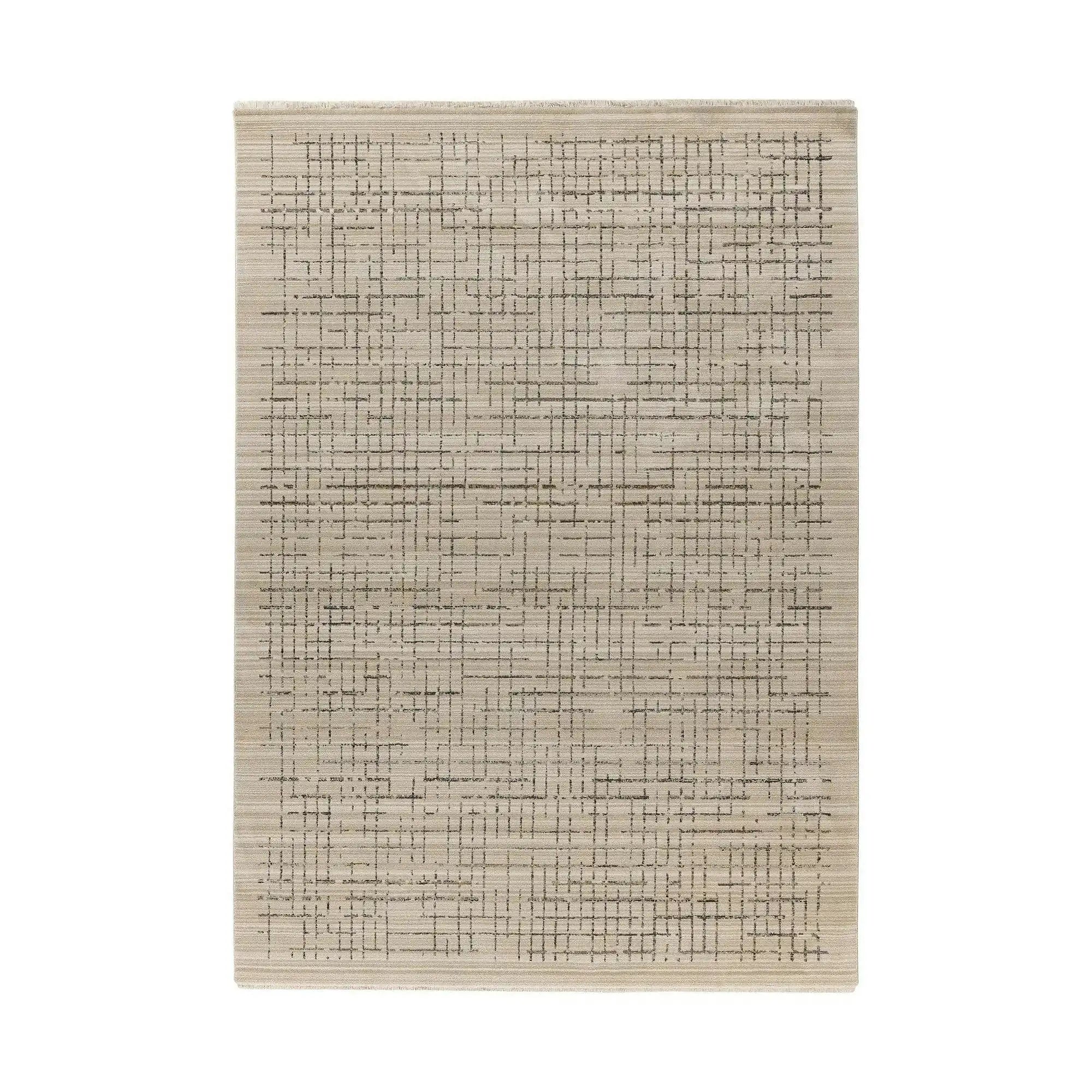 Covor VOGUE 704, 160x230 cm, forma dreptunghiulara, poliester, bej