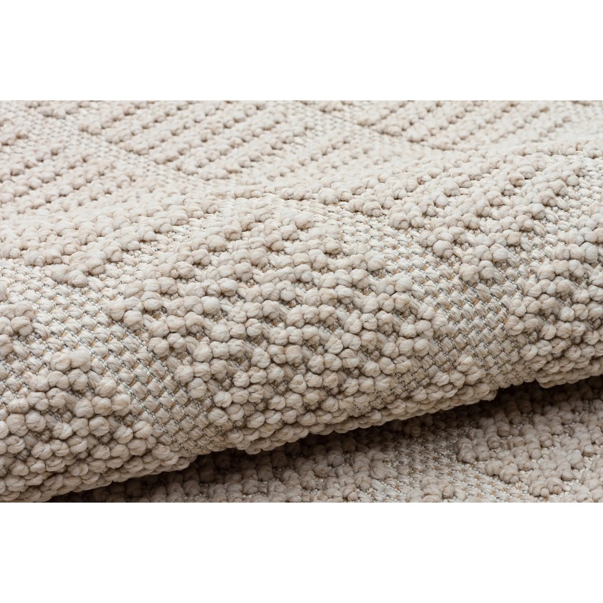 Covor YENI BUKLE KARE, 80x150 cm, forma dreptunghiulara, material tesut, bej