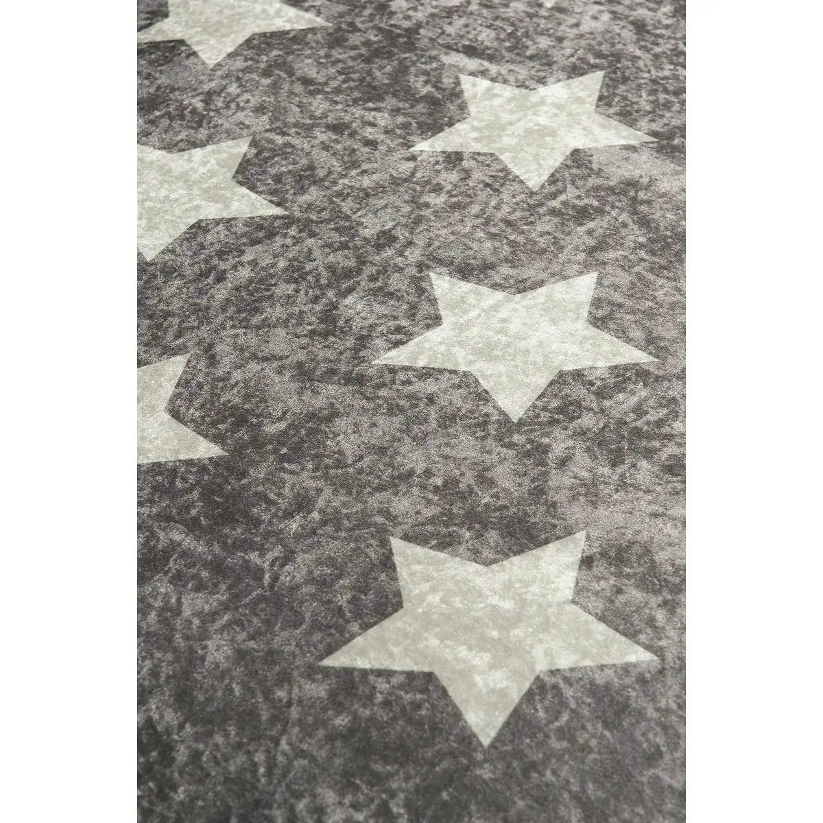 Covor YILDIZ, 140x190 cm, forma dreptunghiulara, stofa catifelata, gri
