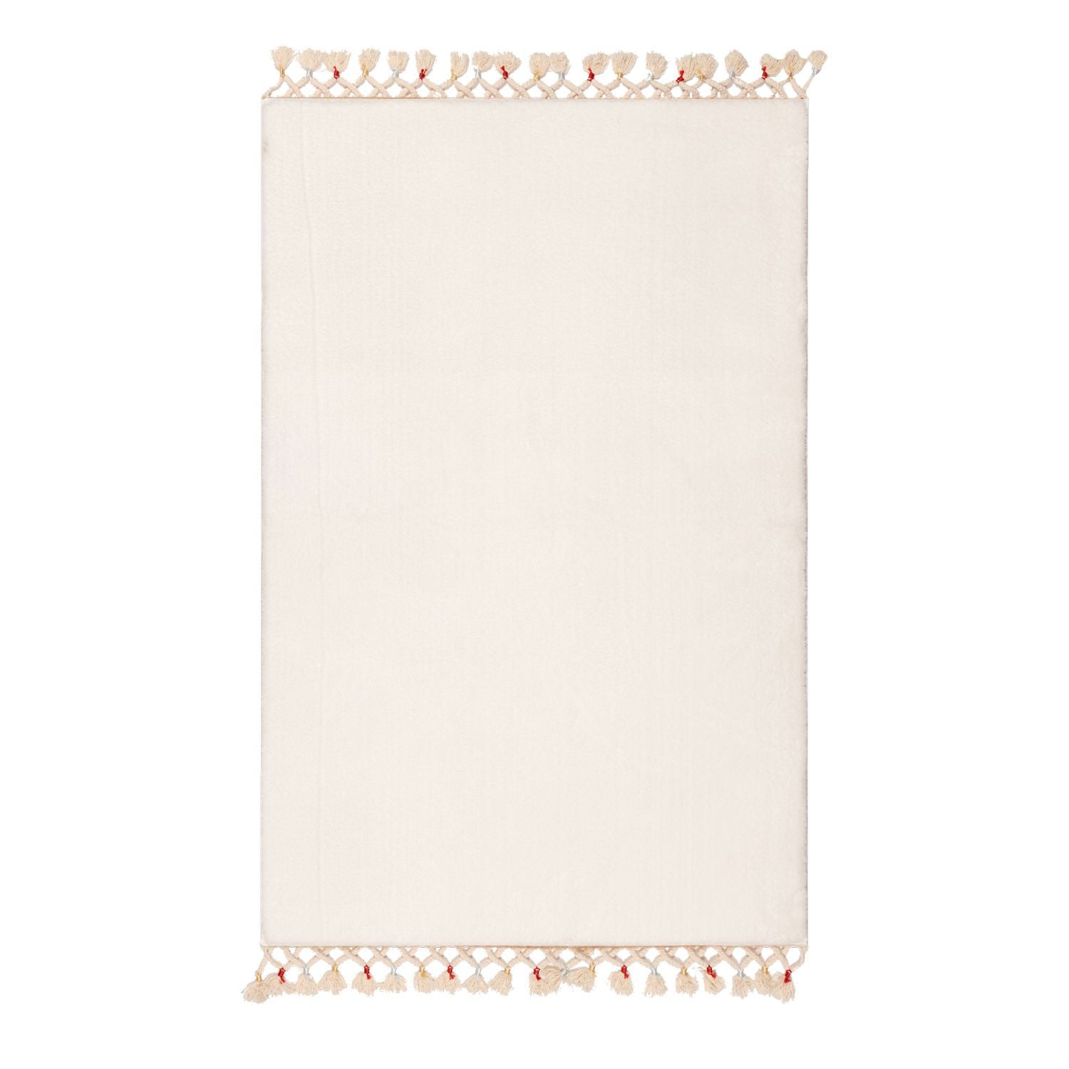 Covoras baie 1619, 50x75 cm, forma dreptunghiulara, acril, alb