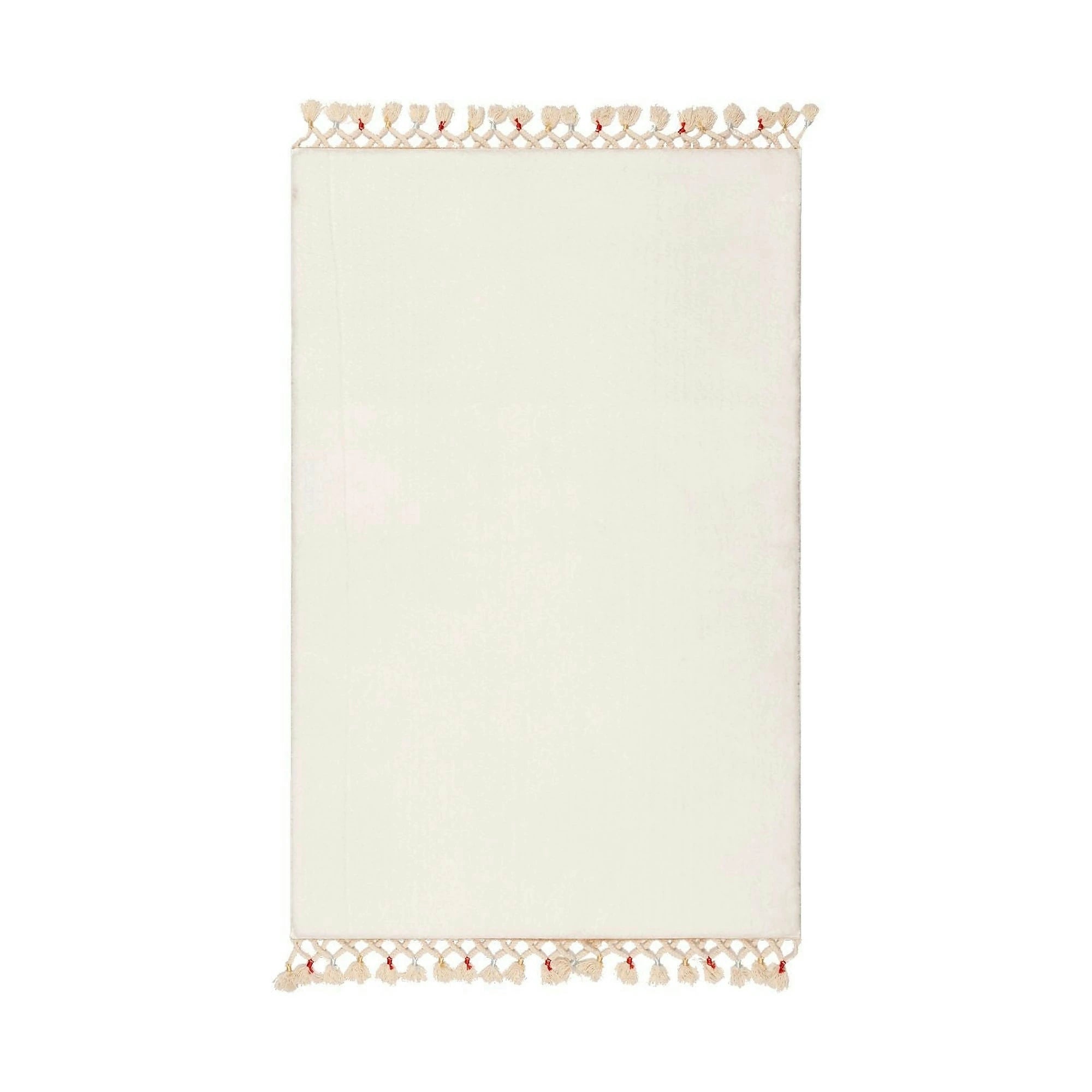 Covoras baie 1619, 50x75 cm, forma dreptunghiulara, acril, alb