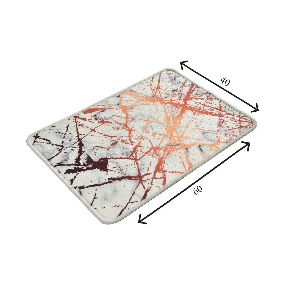 Covoras baie 359CHL4179, 60x40 cm, forma dreptunghiulara, poliester, multicolor