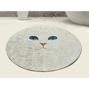 Covoras baie BLUE EYES DJT, 100x100 cm, forma rotunda, poliester, multicolor