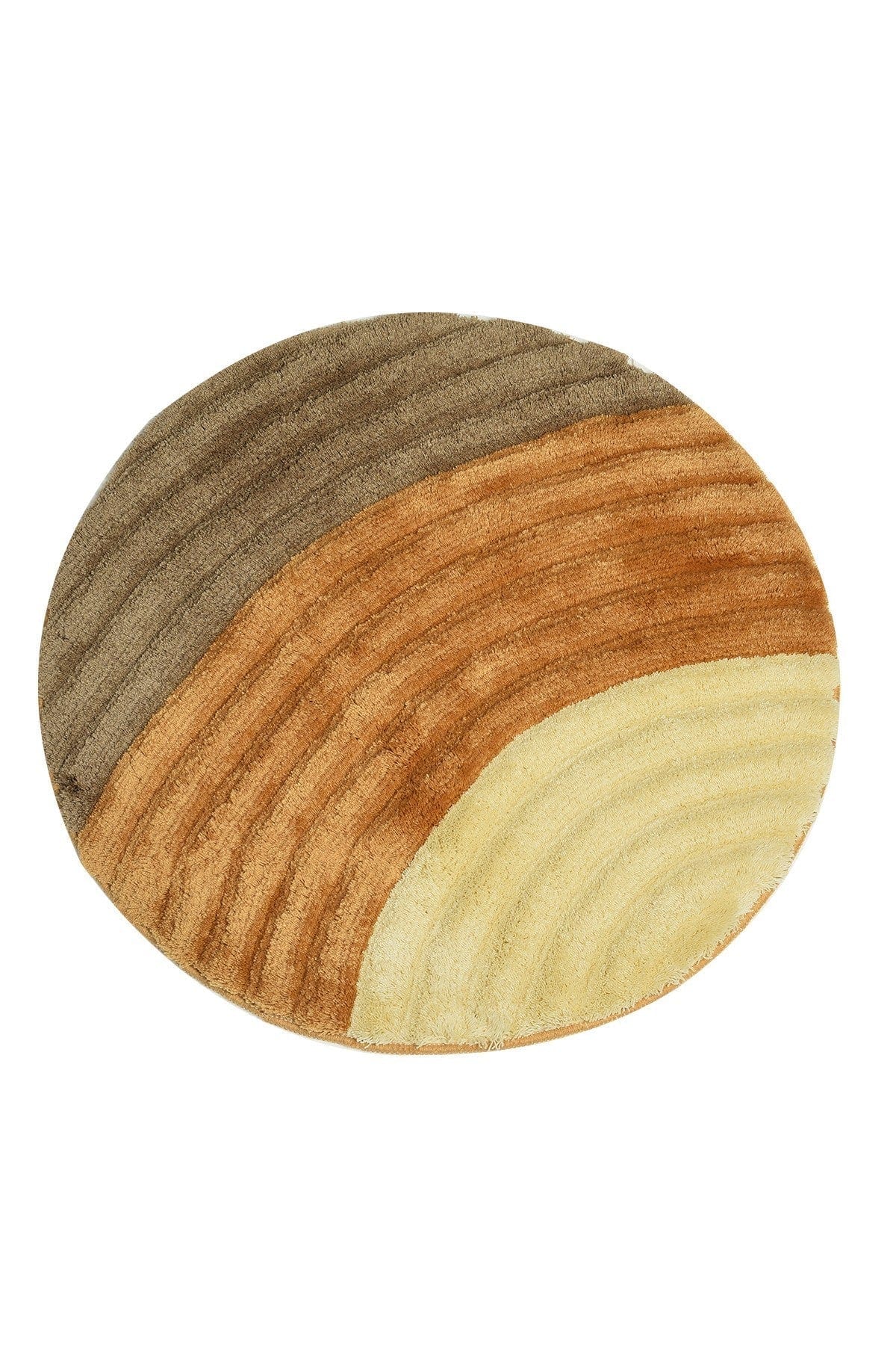 Covoras baie WELL CAP, 90x90 cm, forma rotunda, acril, multicolor