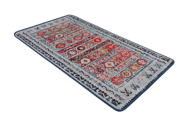 Covoras baie WEREF, 70x120 cm, forma dreptunghiulara, poliester, multicolor