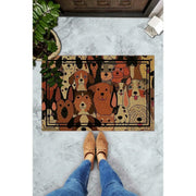 Covoras CANE CARINO, 40x60 cm, forma dreptunghiulara, PVC, maro