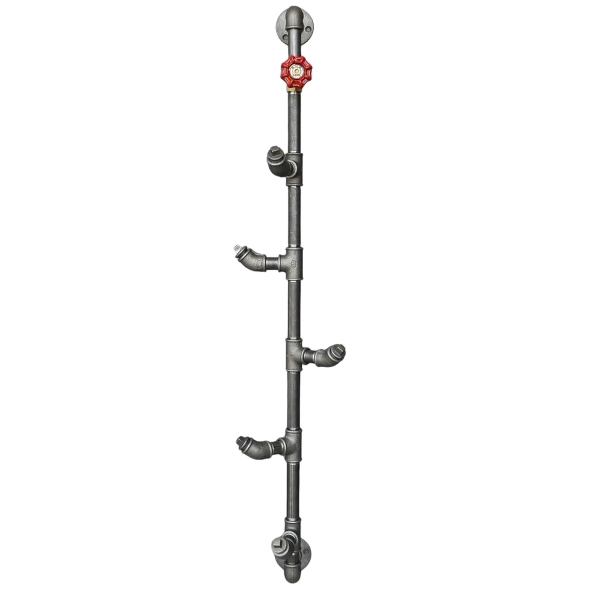 Cuier BORURAF080, argintiu, metal, 15x15x100 cm