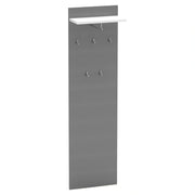 Cuier cu bara de umerase RIOMA NEW TYP 19, gri grafit/alb, DTD laminat, 50x25x181 cm