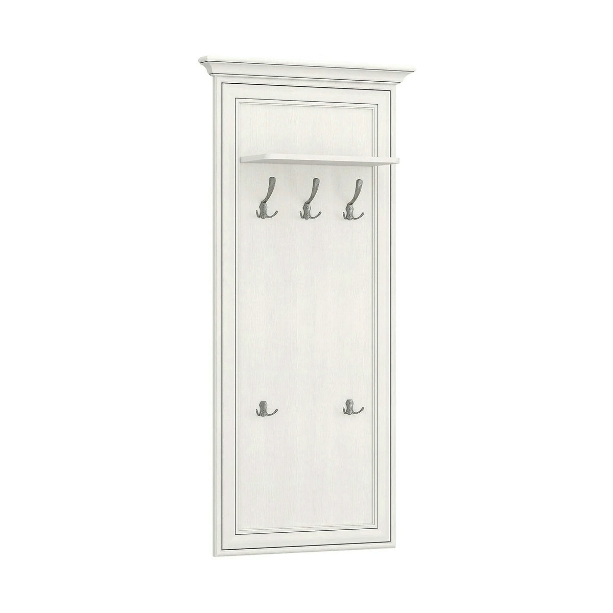 Cuier de perete TIFFANY II, grej, PAL laminat, 70x22x150 cm