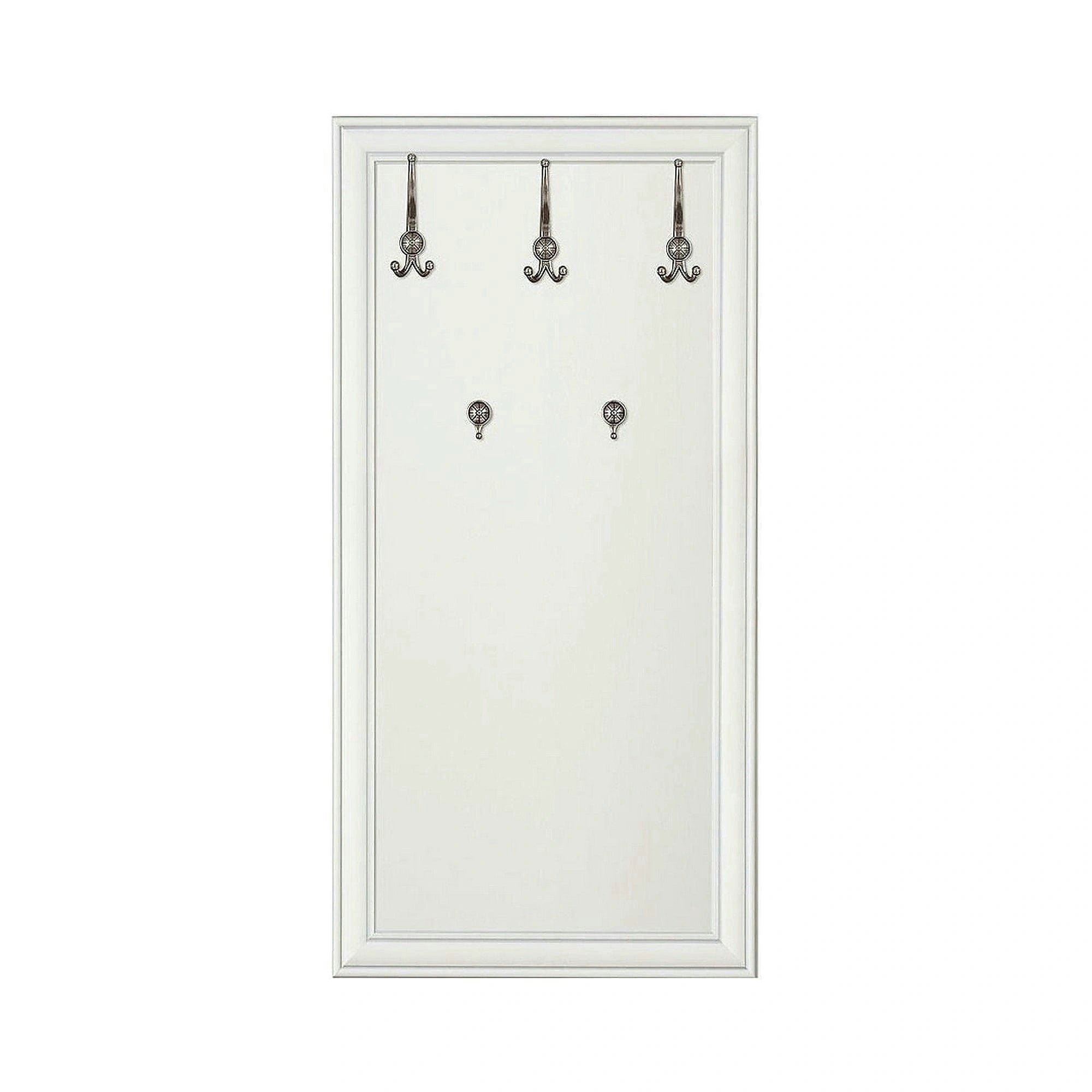 Mobilier hol cu oglinda IDENTO 4, alb, PAL melaminat, format din 4 piese