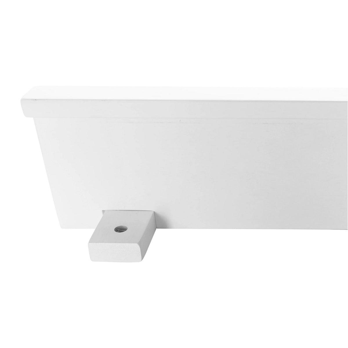 Cuier JODA TYP 2, alb, bambus/otel, 49x8x12 cm