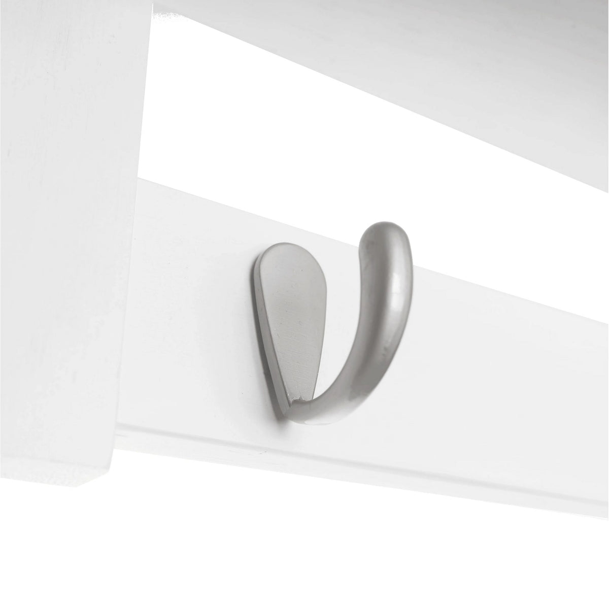 Cuier JODA TYP 2, alb, bambus/otel, 49x8x12 cm