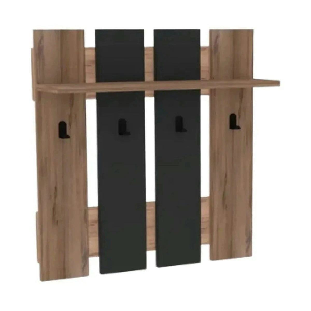 Cuier MITA, nuc/gri antracit, PAL melaminat, 70x18x70 cm