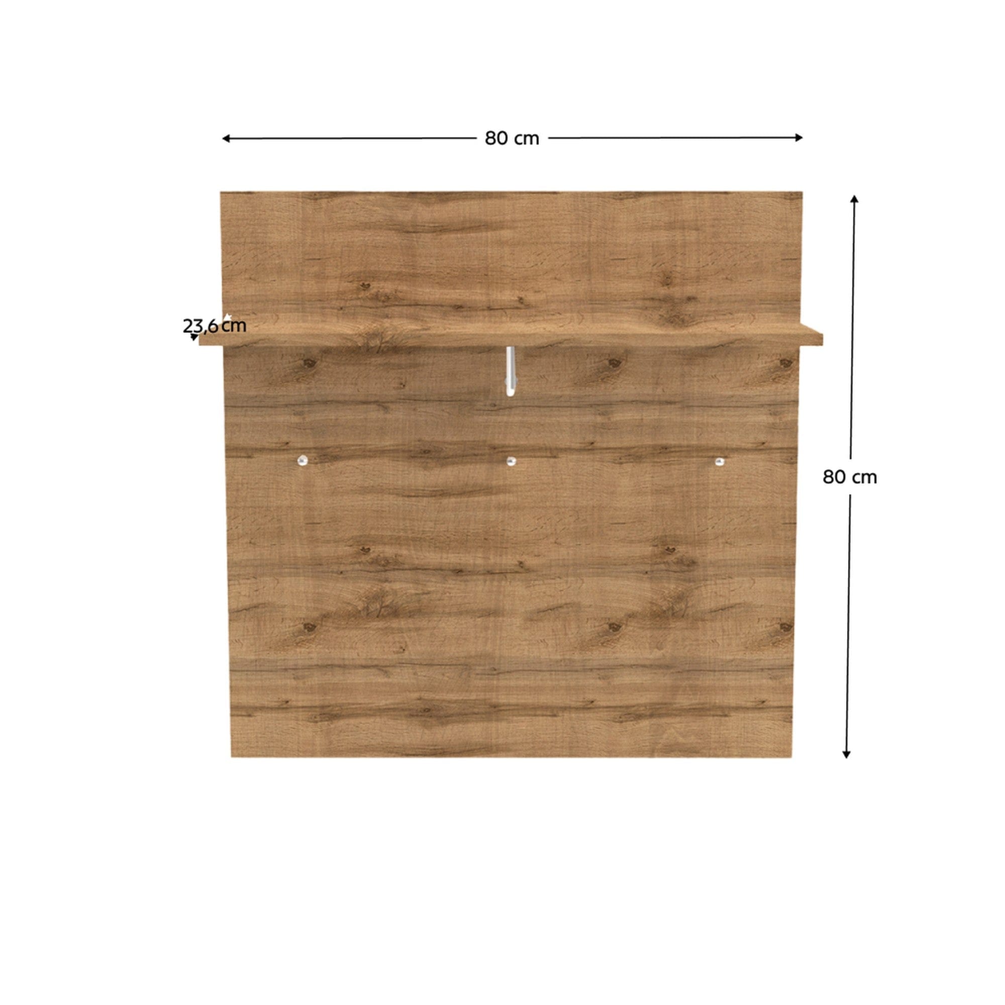 Cuier perete IRIA B, stejar wotan, PAL melaminat, 80x24x80 cm