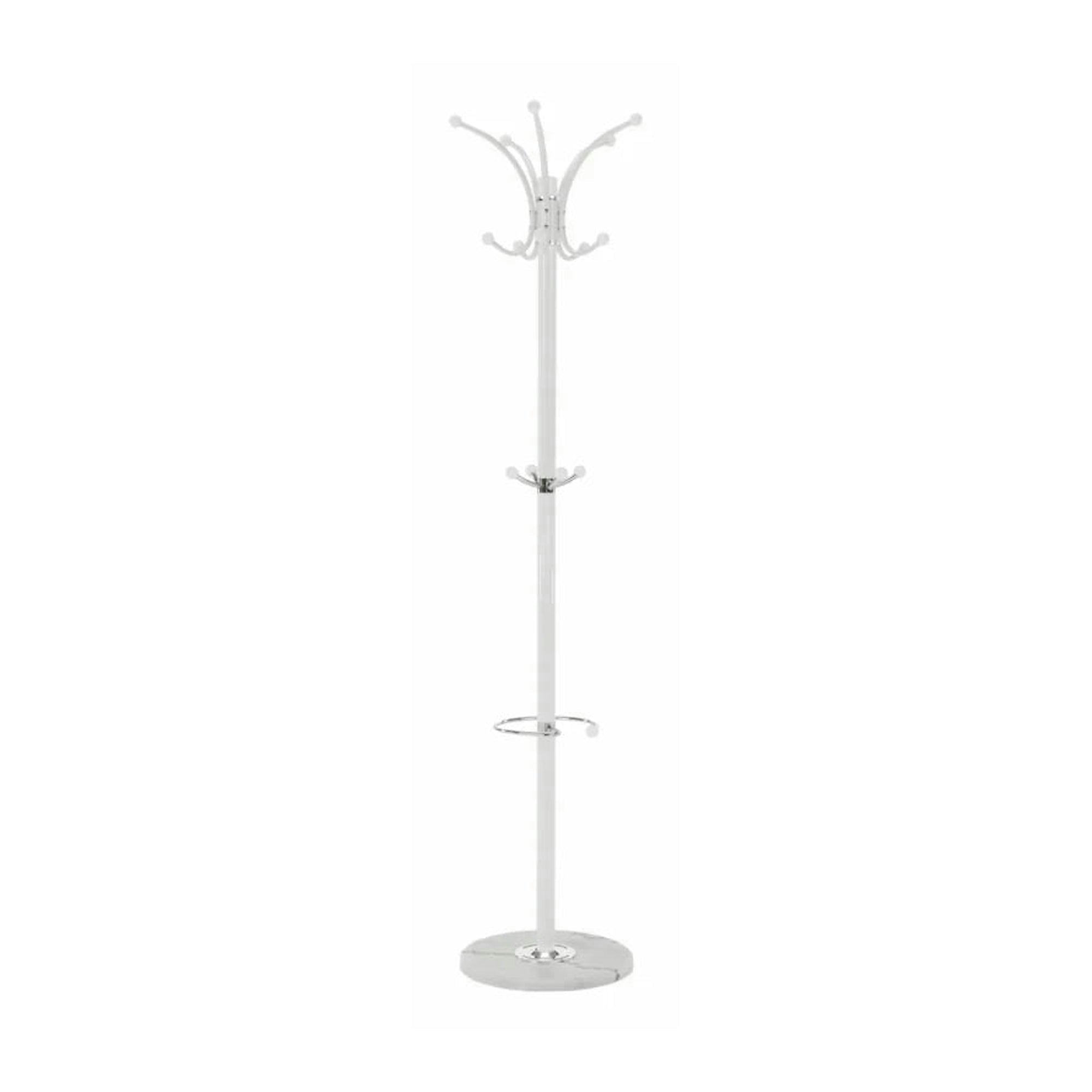 Cuier pom ALAN NEW, alb, metal/marmura, 37x175 cm