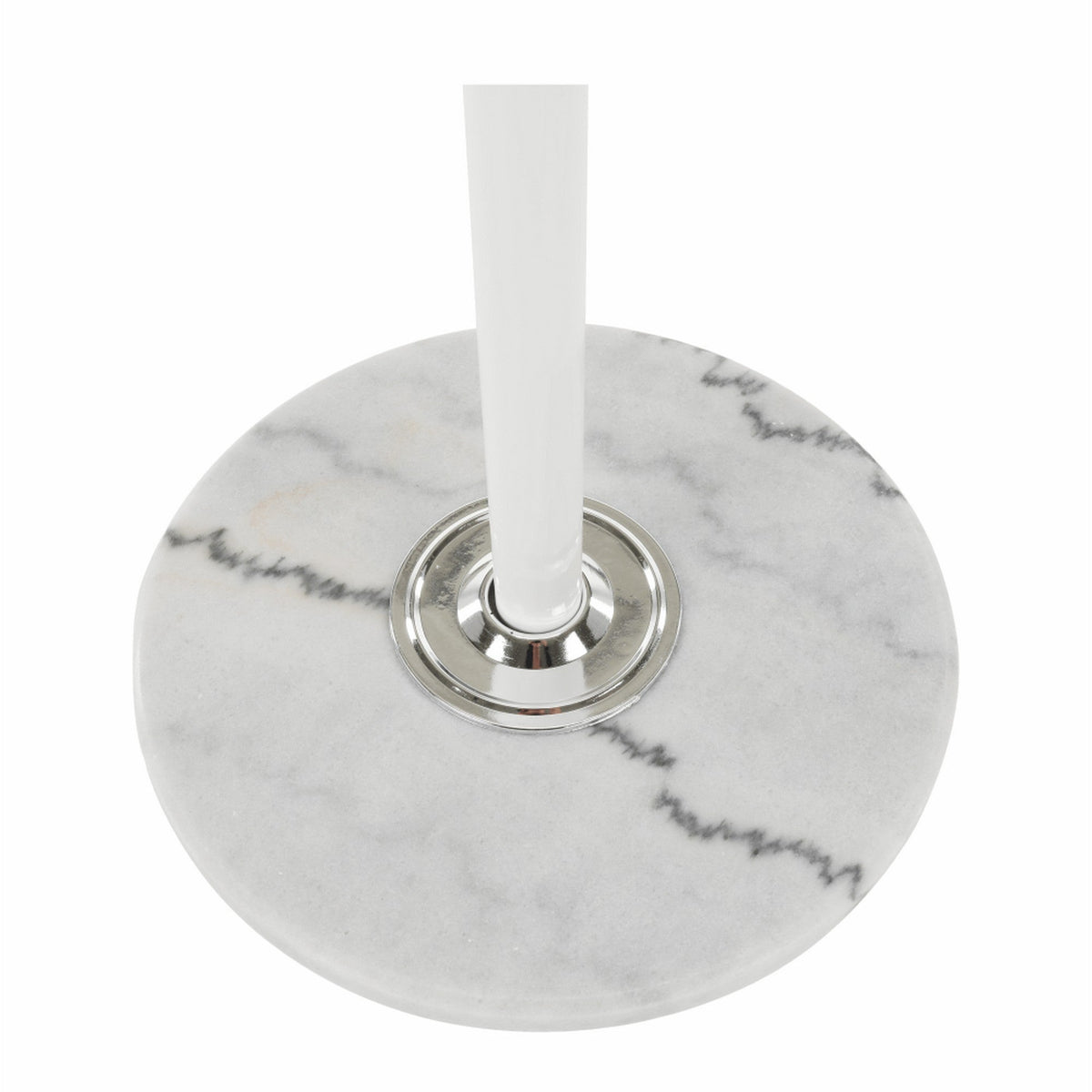 Cuier pom ALAN NEW, alb, metal/marmura, 37x175 cm