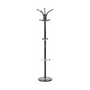 Cuier pom ALAN NEW, negru, metal/marmura, 37x175 cm