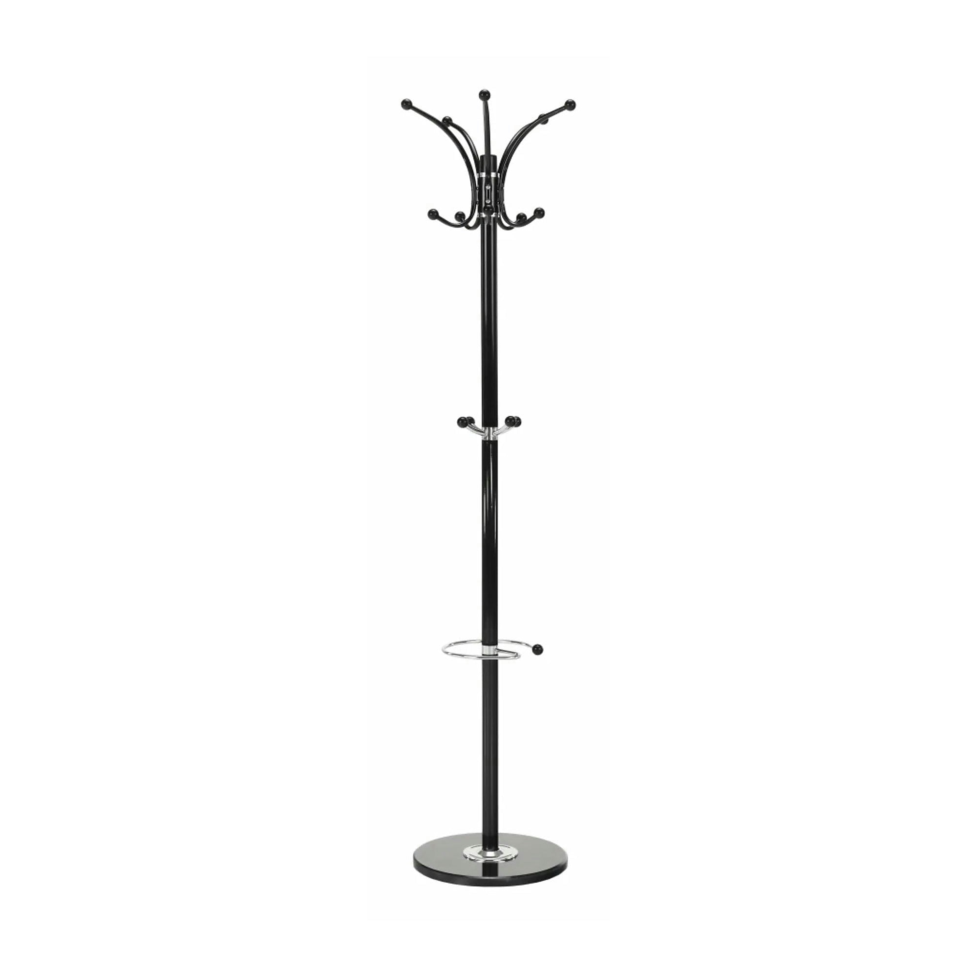 Cuier pom ALAN NEW, negru, metal/marmura, 37x175 cm