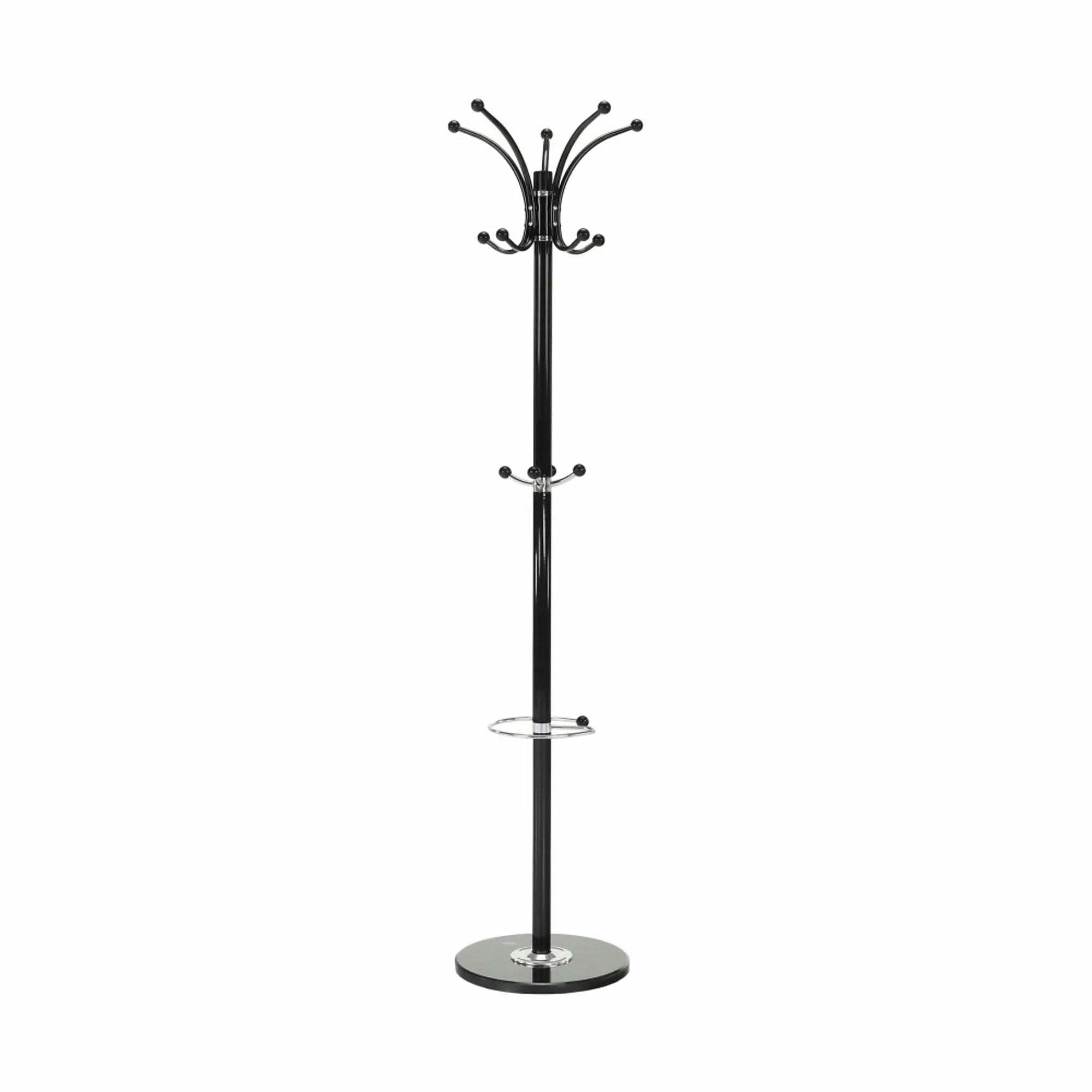 Cuier pom ALAN NEW, negru, metal/marmura, 37x175 cm