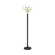 Cuier pom COSMIC, negru/auriu, metal, 34x30x176 cm