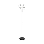 Cuier pom COSMIC, negru/crom, metal, 34x30x176 cm