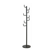 Cuier pom ELDER, negru, metal/marmura, 37x175 cm