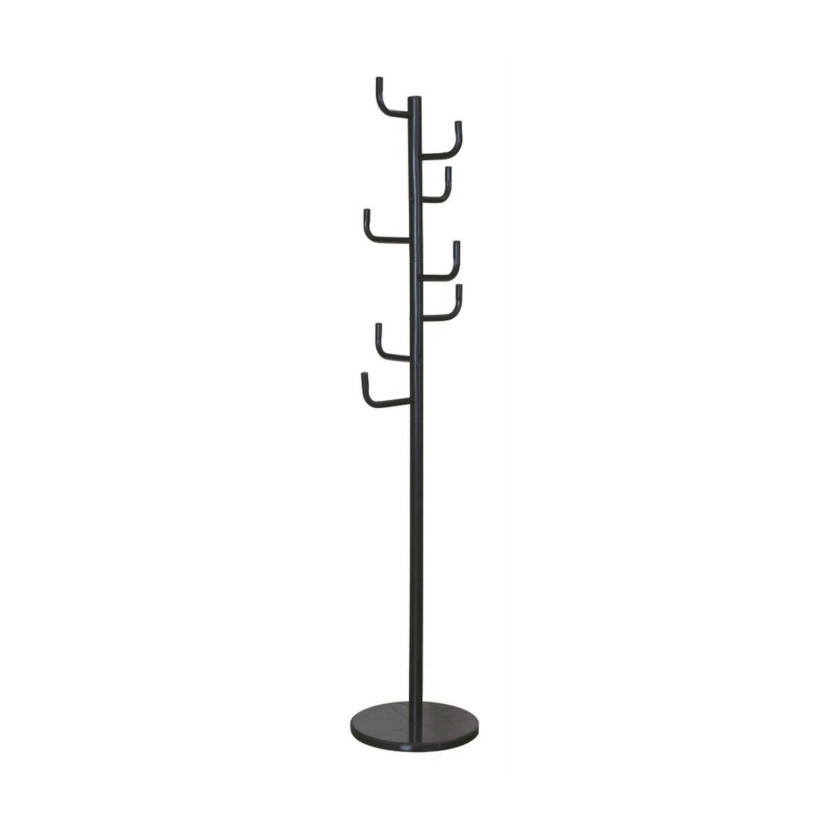 Cuier pom ELDER, negru, metal/marmura, 37x175 cm