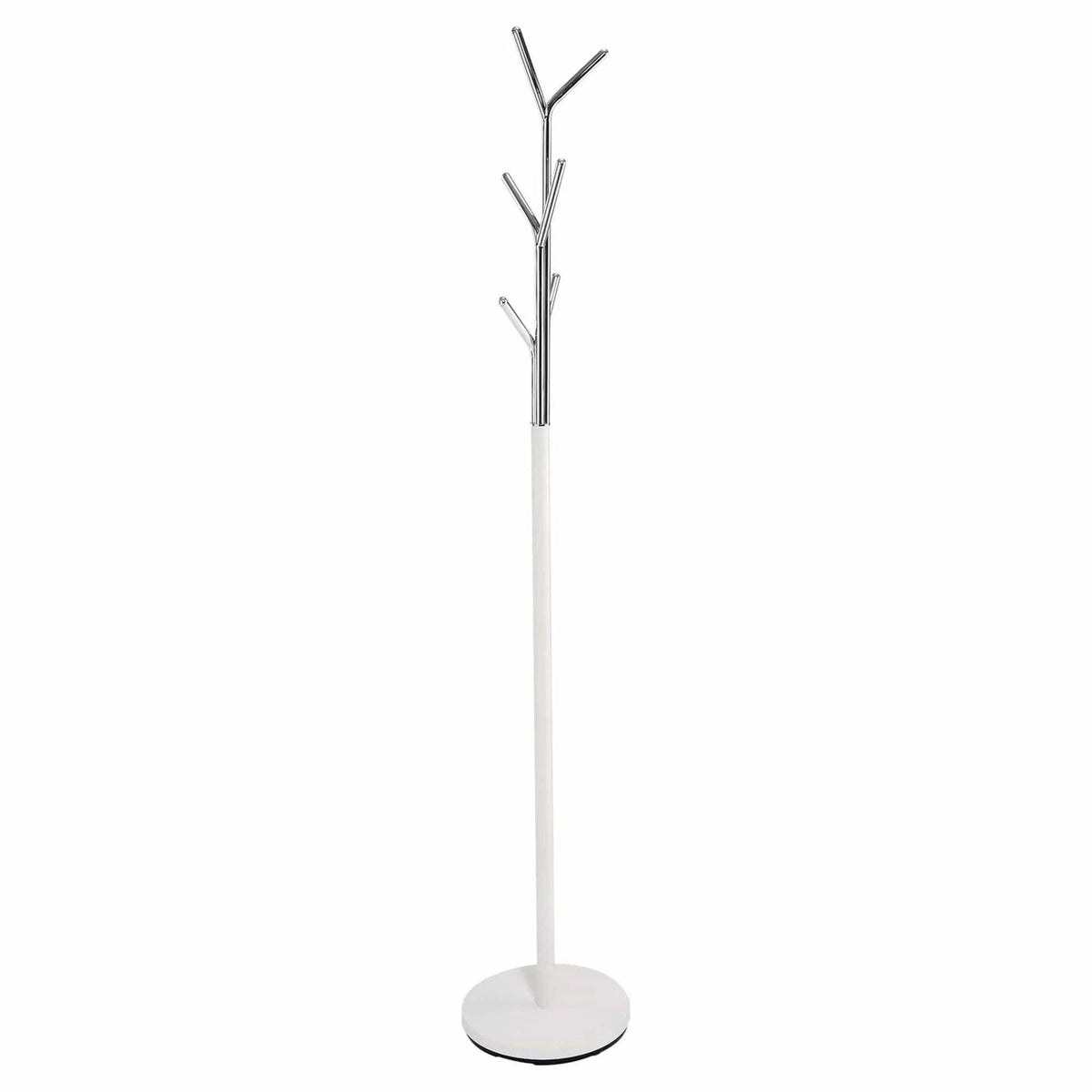 Cuier pom LETA, alb/crom, metal, 30x174 cm