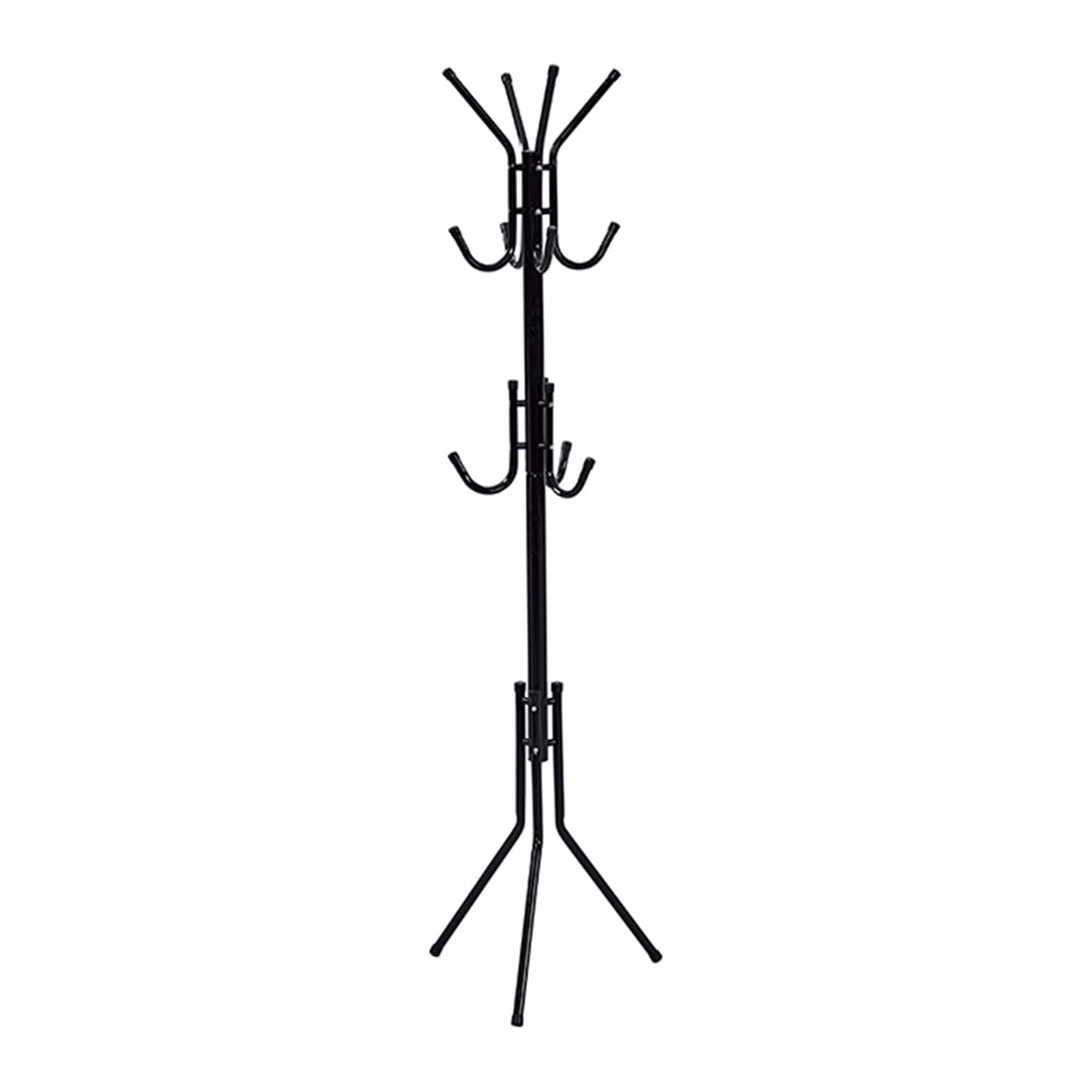 Cuier pom LORIK, negru, metal/plastic, 29x172 cm