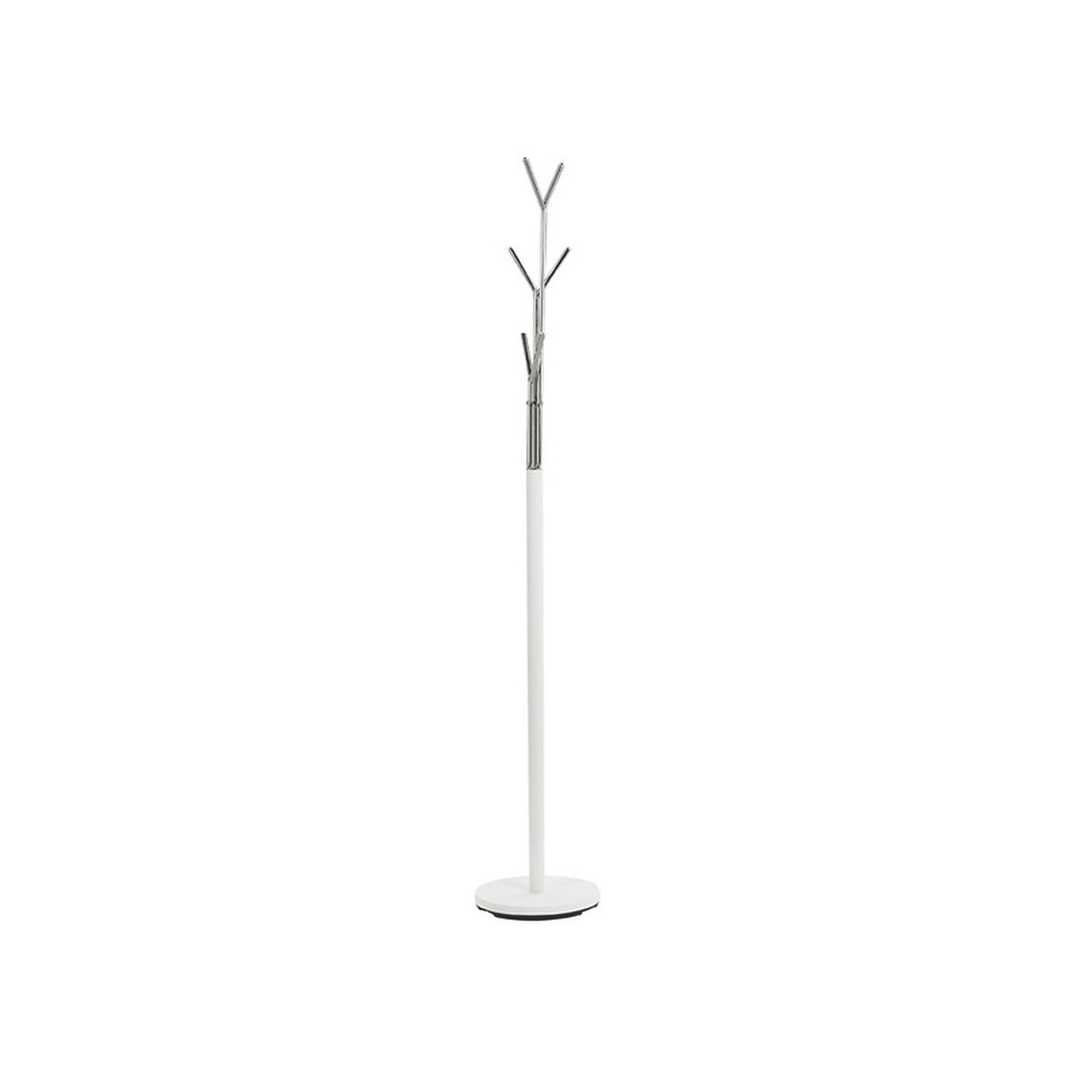 Cuier pom PARIS, alb/crom, metal, 29x171 cm