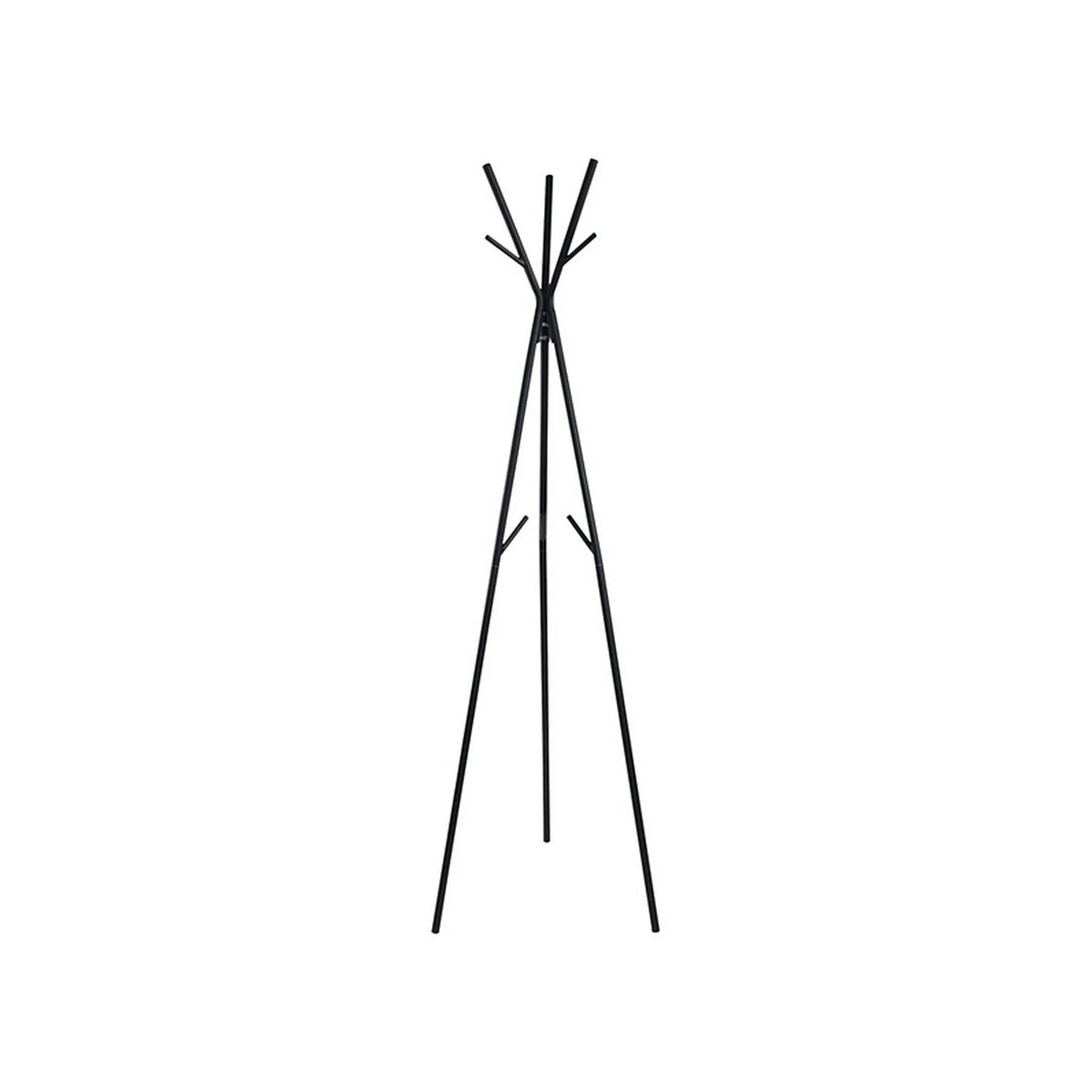 Cuier pom TRIO, negru, metal/plastic, 50x171 cm