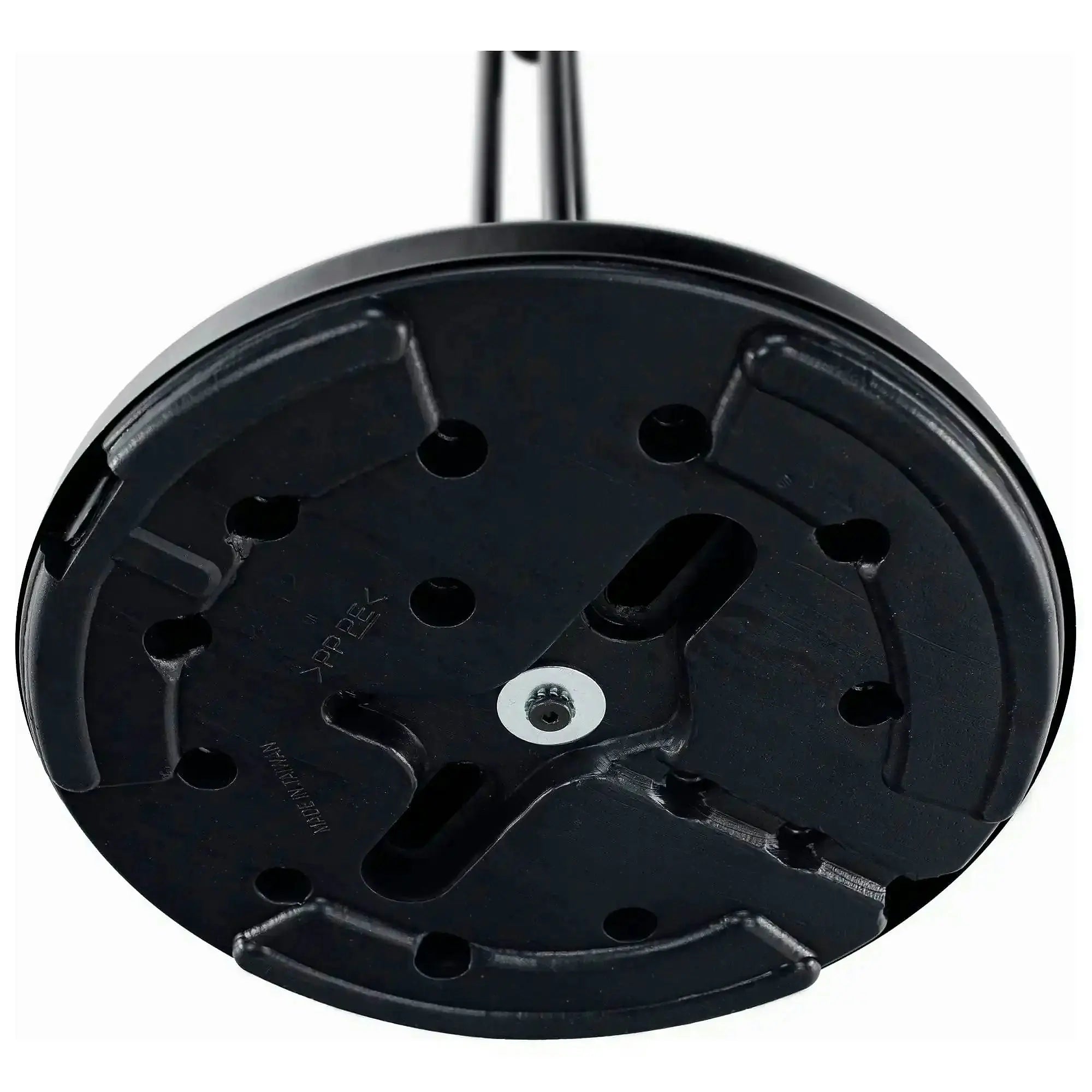 Cuier pom VASIL, negru lucios/stejar, metal/lemn, 30x30x198 cm