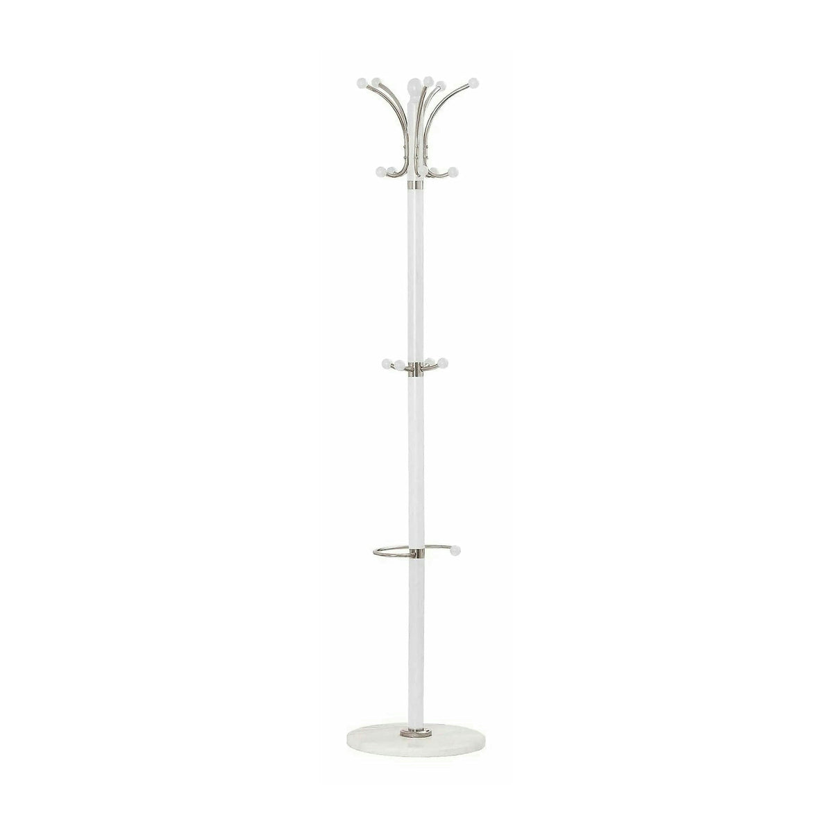Cuier pom W13, alb, lemn, 38x185 cm