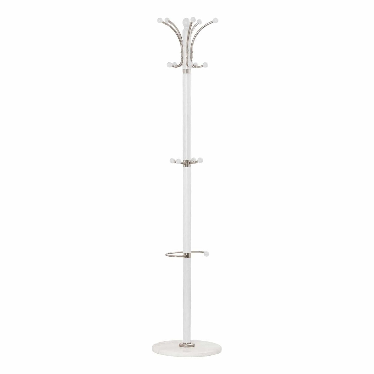 Cuier pom W13, alb, lemn, 38x185 cm
