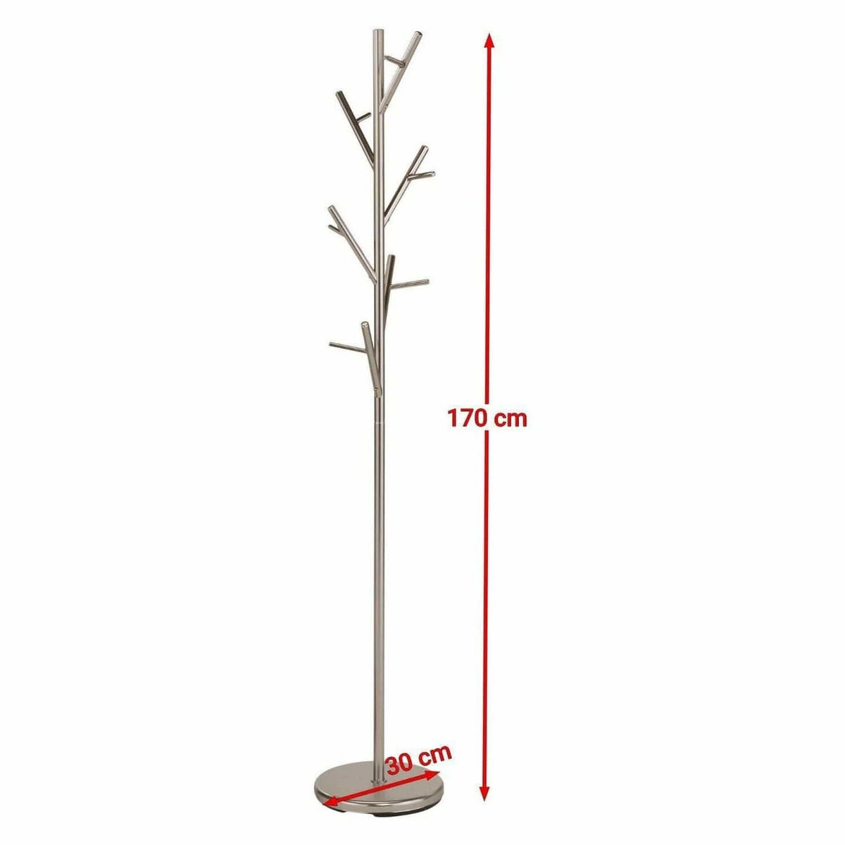 Cuier pom W60, crom, metal, 30x170 cm