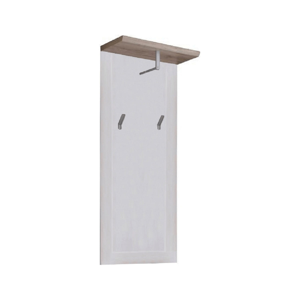 Cuier PROVENSAL, alb/stejar San Remo, PAL infoliat, 59x30x143 cm