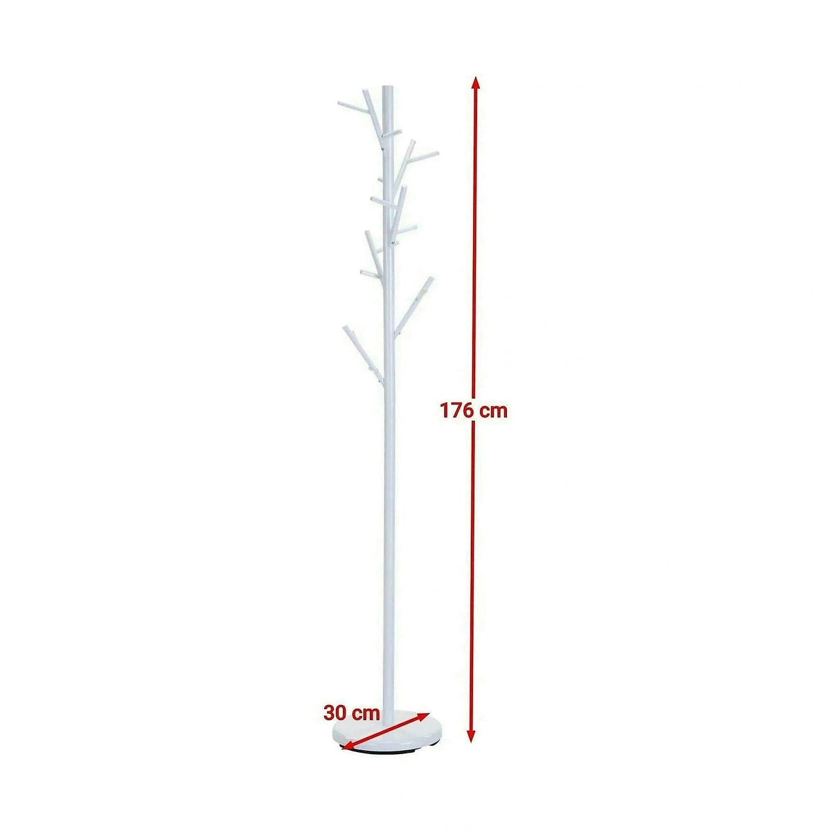 Cuier W33, alb, otel, 30x176 cm