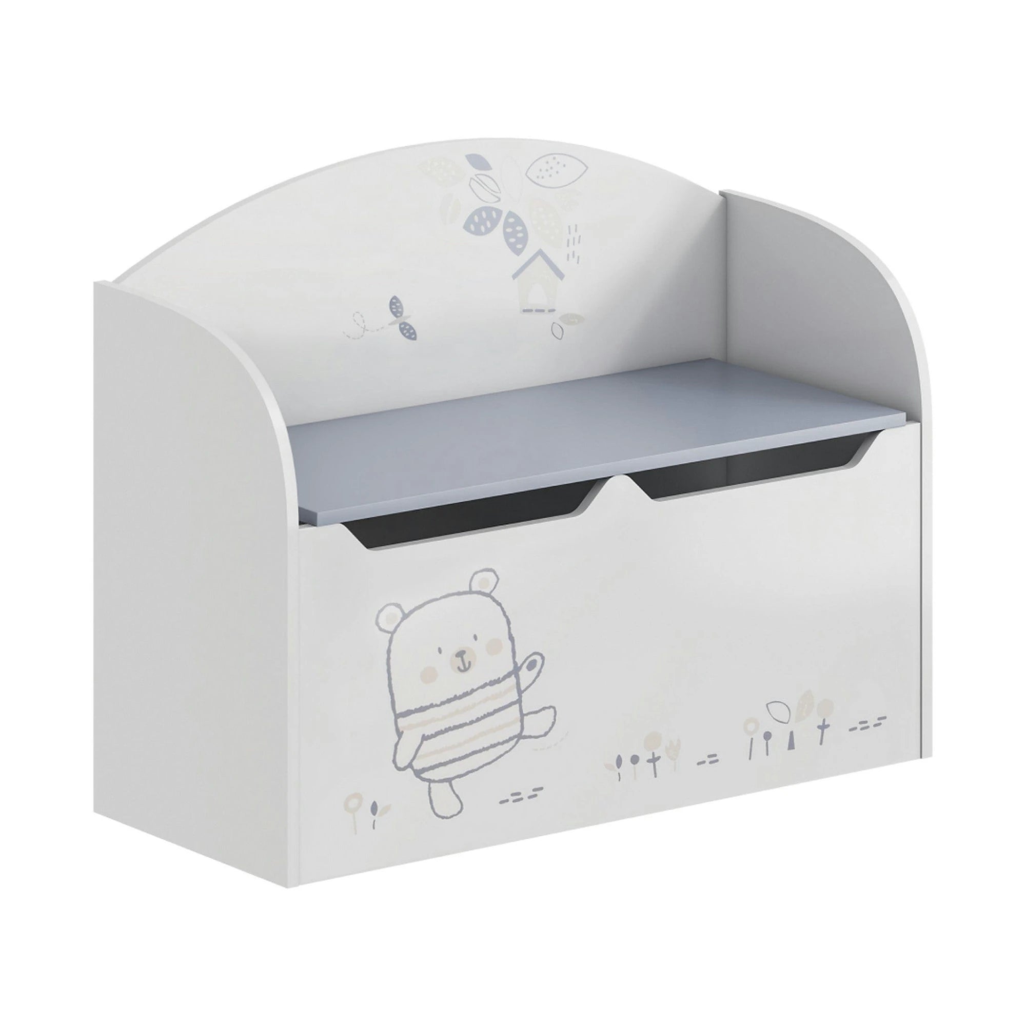 Cutie depozitare BEAR, alb, 69x29x54 cm
