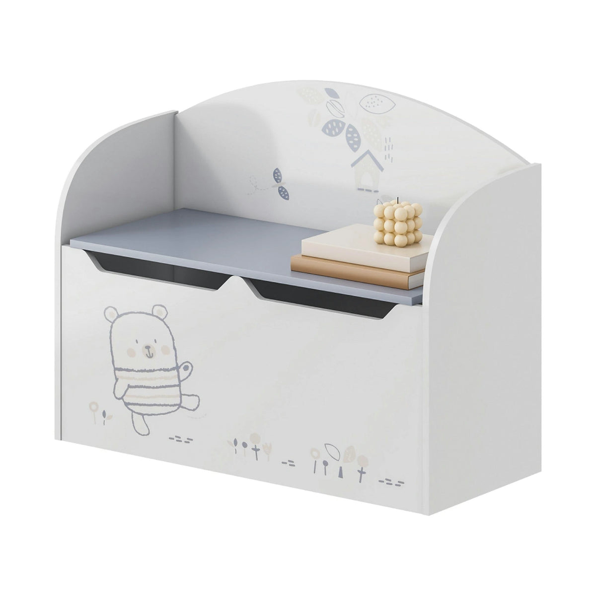Cutie depozitare BEAR, alb, 69x29x54 cm