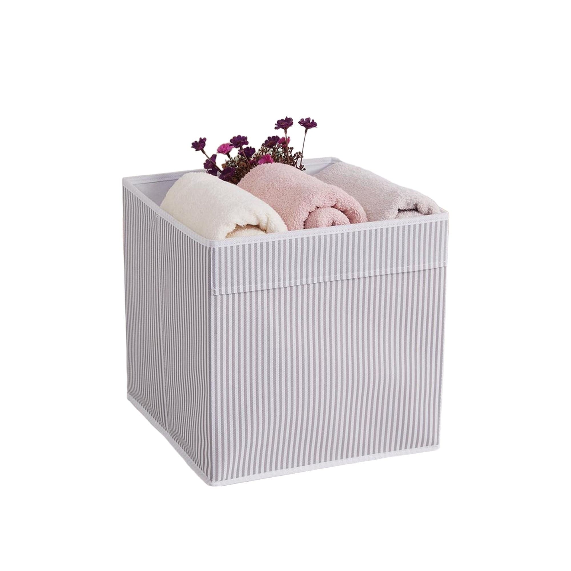 Cutie depozitare YLC427, gri, poliester/bumbac, 30x30x30 cm