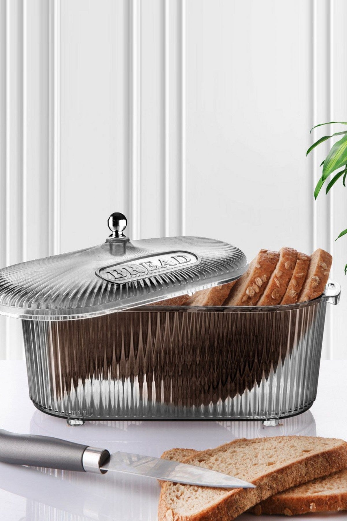 Cutie paine EM-3085, gri, plastic, 21x44 cm