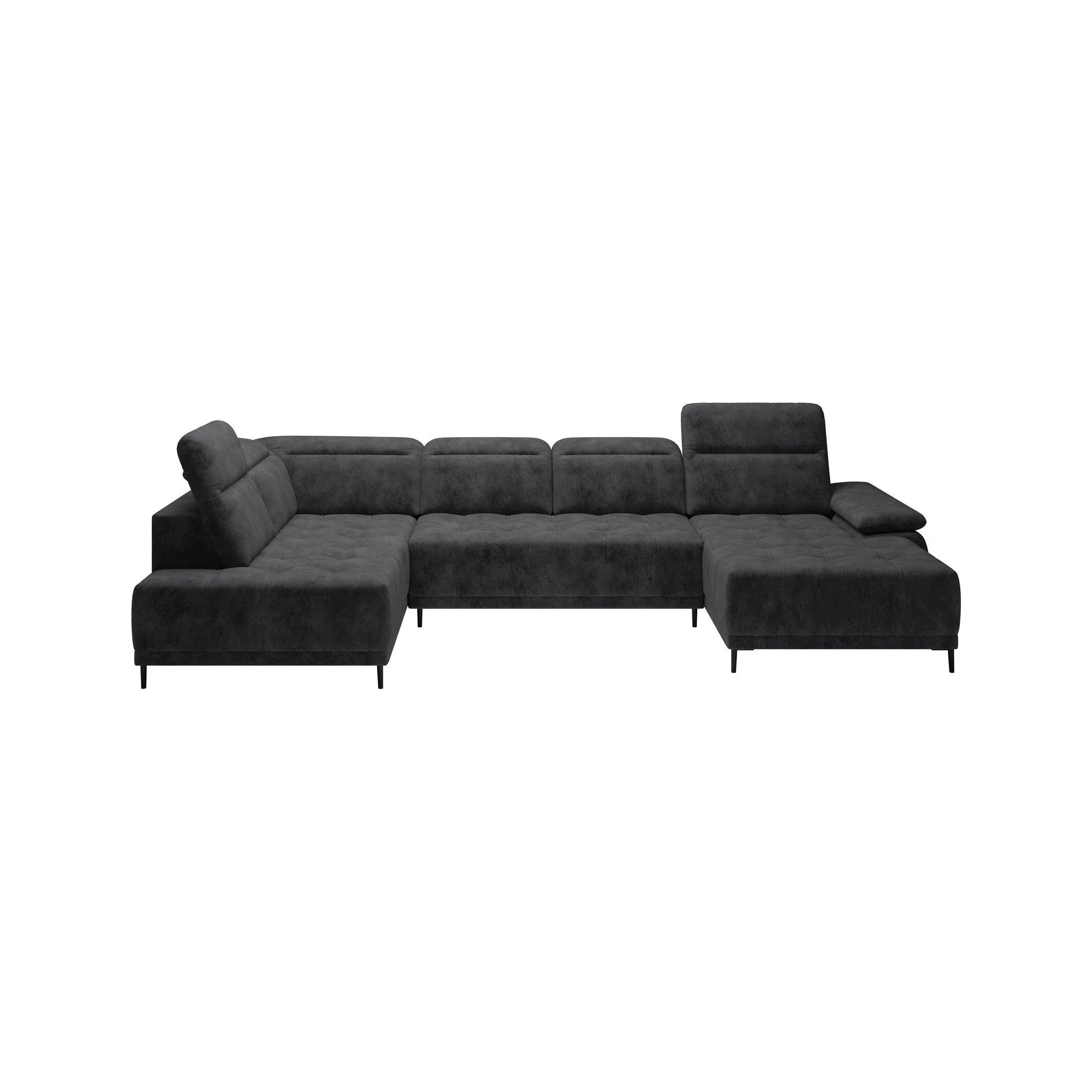 Coltar FOCUS XL, personalizabil materiale gama Premium, cu reglaj electric si tetiere reglabile, 352x204x98 cm