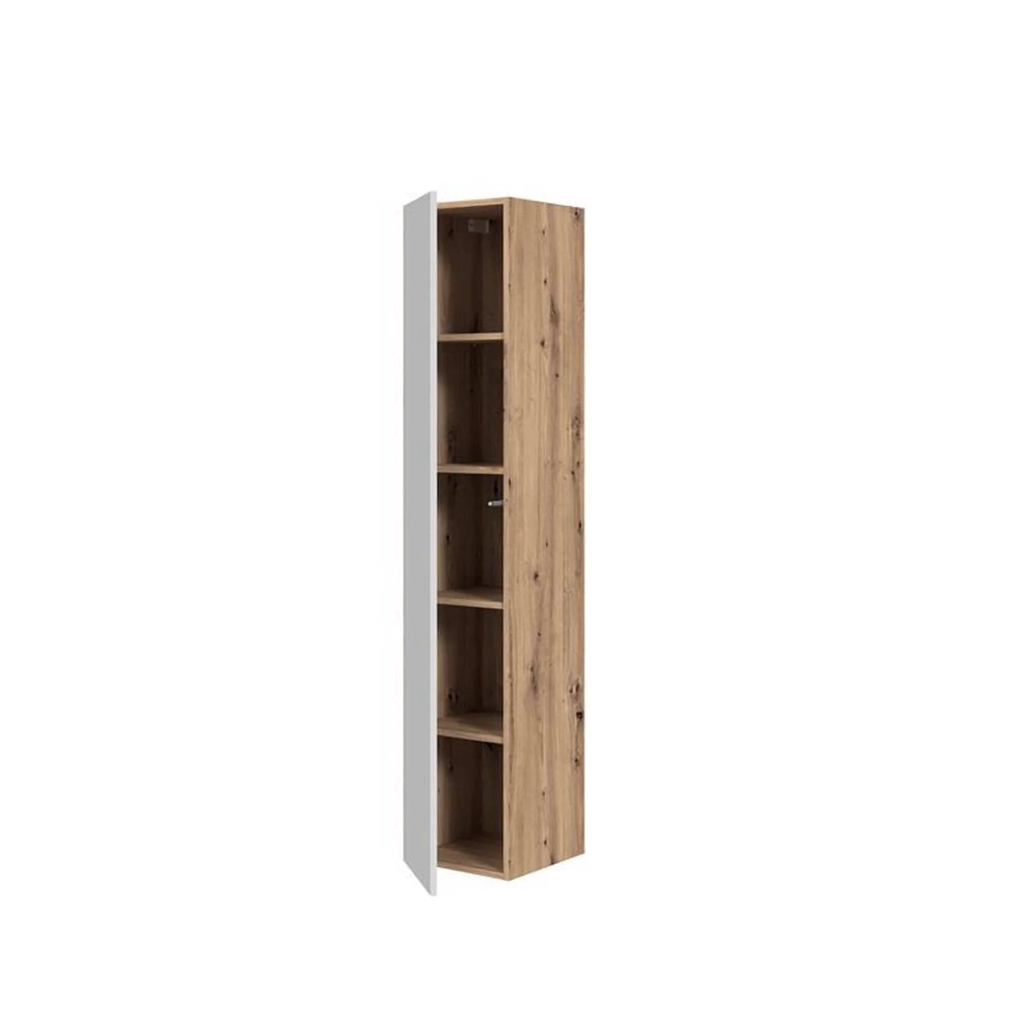 Dulap baie suspendat AVIOLA, casmir/stejar artisan, PAL laminat, cu o usa, 33x35x165 cm
