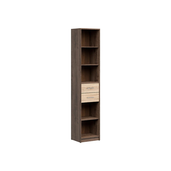 Biblioteca NEPO PLUS, stejar nobil/stejar sonoma, PAL laminat, 40x34x197 cm