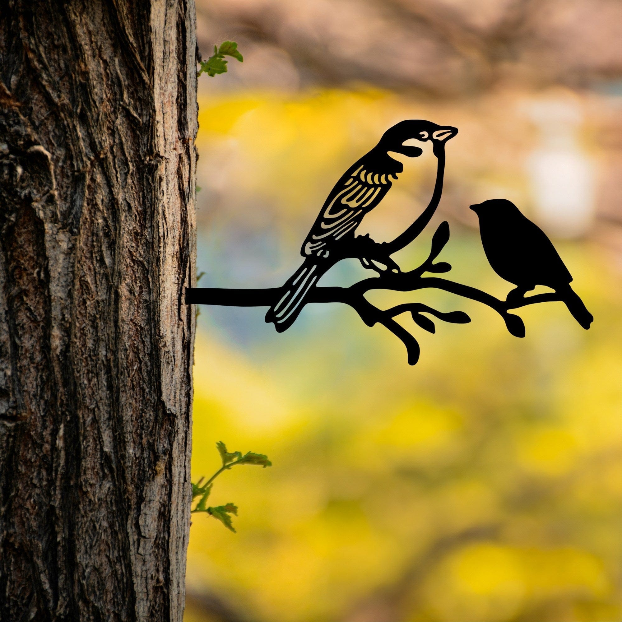 Decoratiune gradina 565TNL1300, negru, metal, 40x20 cm