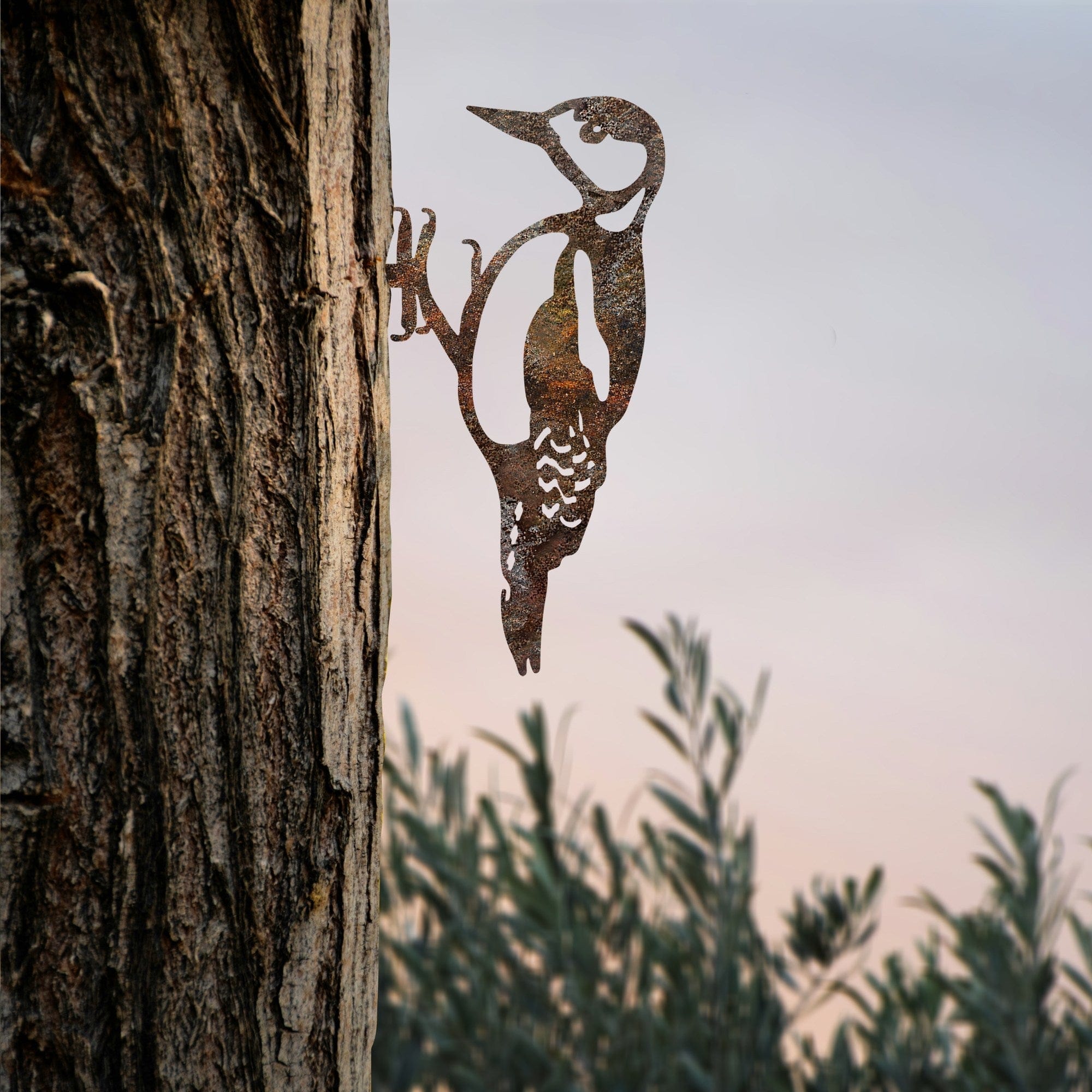 Decoratiune gradina 565TNL1309, maro, metal, 18x30 cm