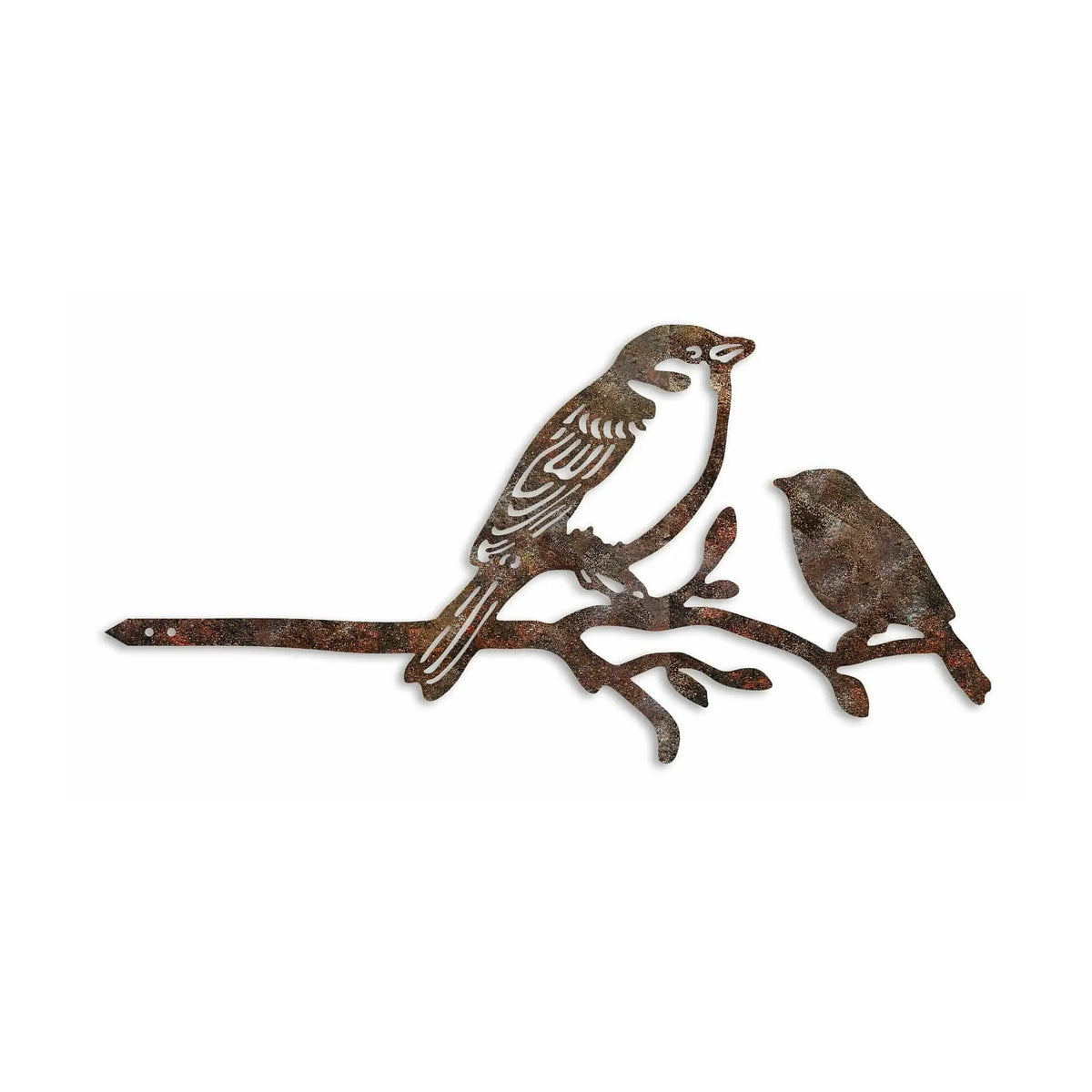 Decoratiune gradina 565TNL1310, maro, metal, 40x20 cm