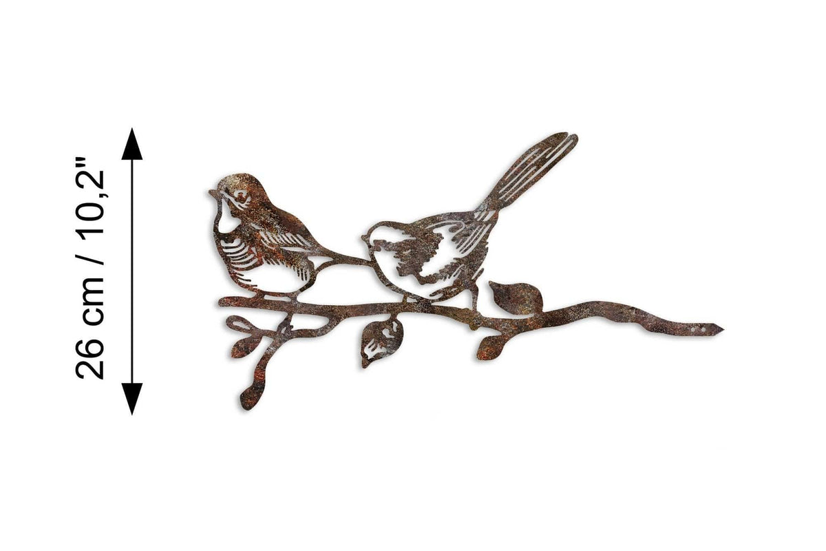 Decoratiune gradina 565TNL1312, maro, metal, 50x26 cm